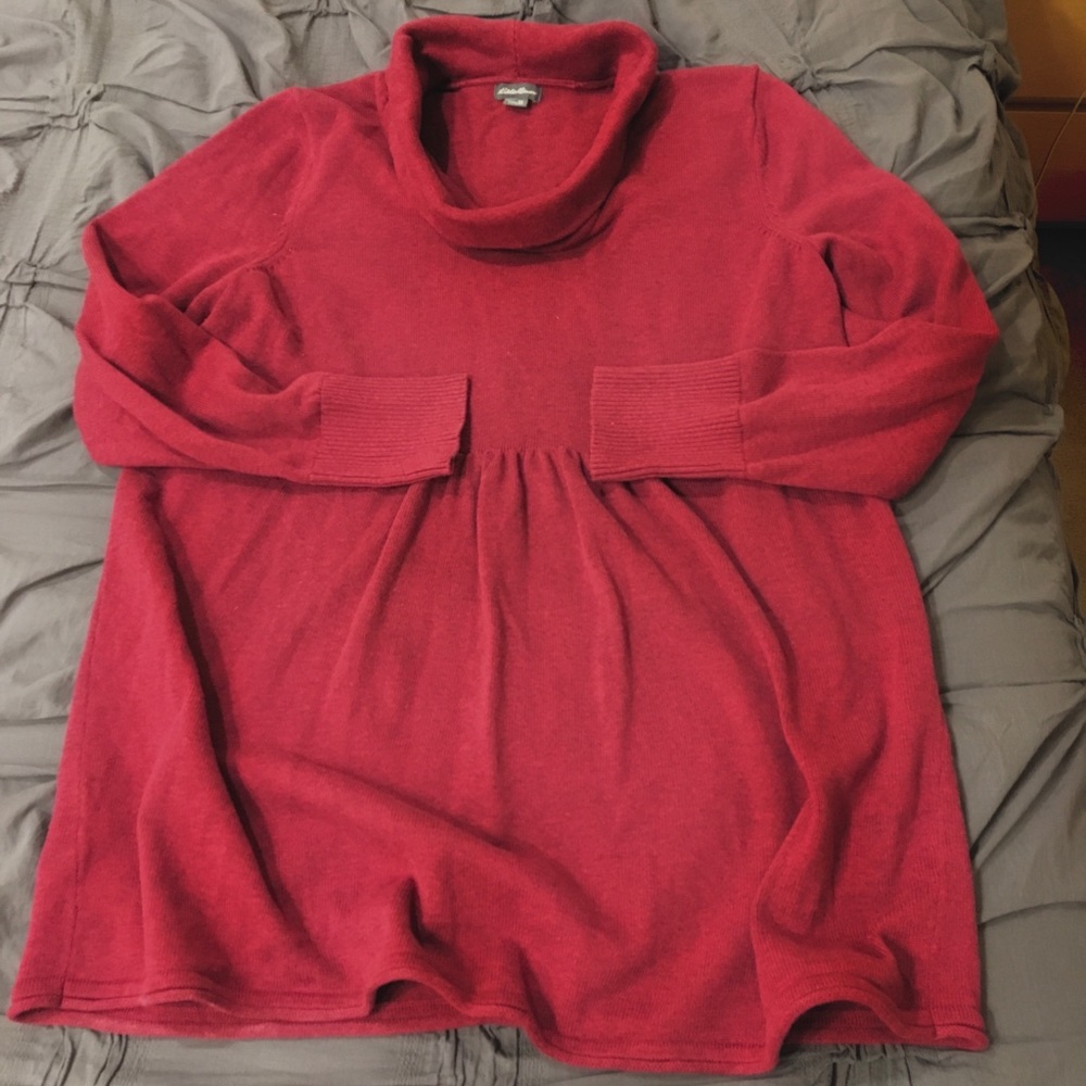 Faux turtleneck sweater, Eddie Bauer, size 1X